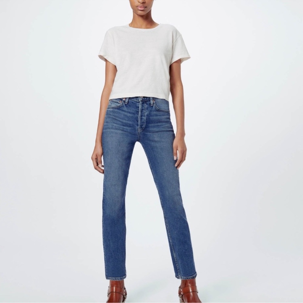 RE/DONE ultra high rise ankle crop 25*